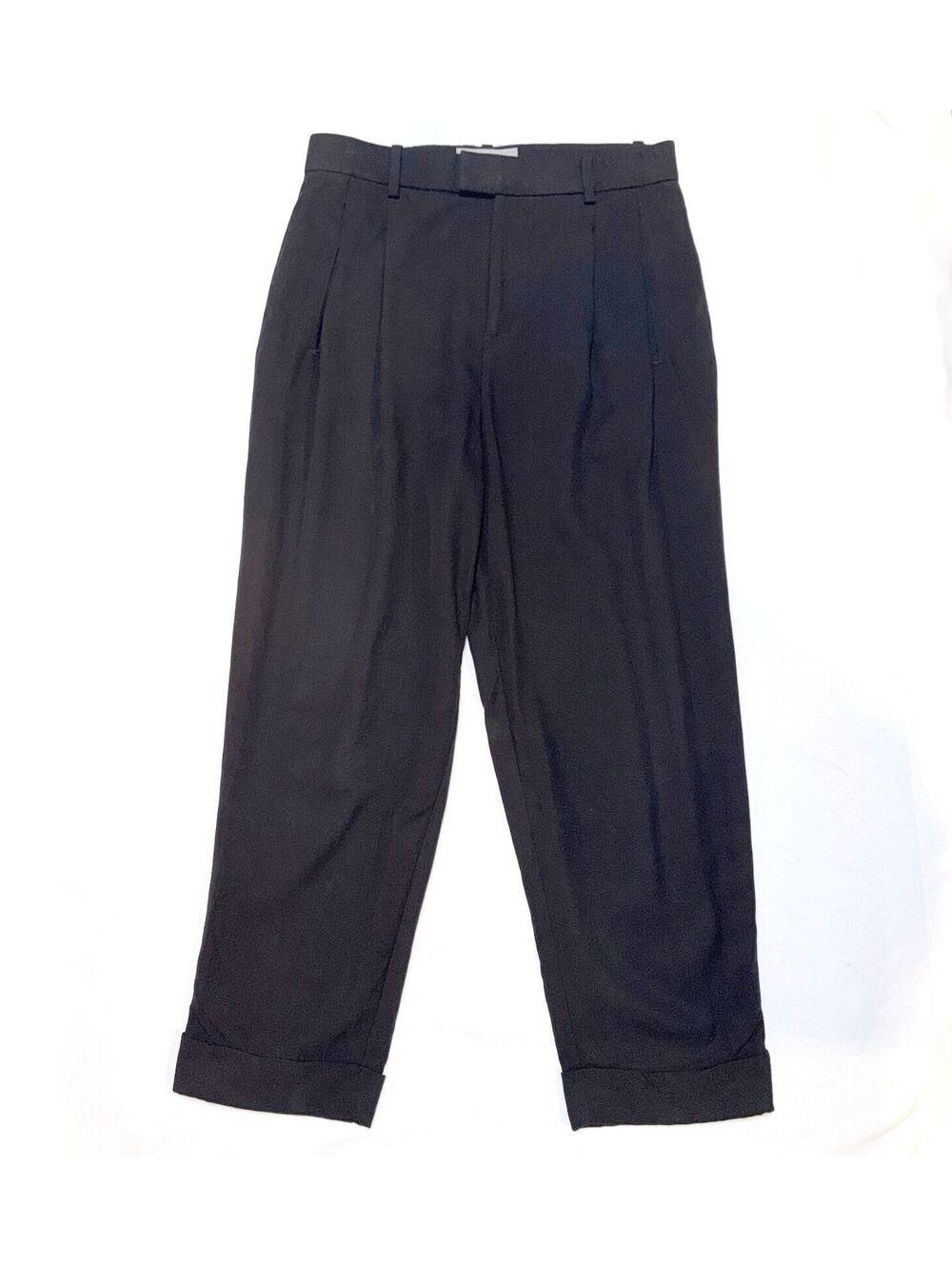 Everlane Pleated Straight-Leg Cuffed Ankle Pant - 2